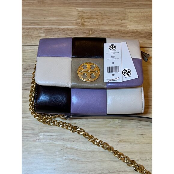 ✺✺ AUTHENTIC TORY BURCH Quilted Leather Patchwork Willa Handbag ✺ - Picture 12 of 13